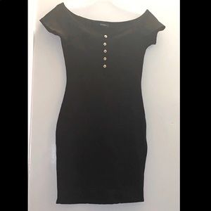 - Black mini body on dress